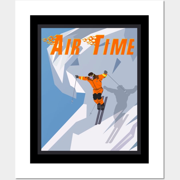 Air Time, powder boarding, downhill skiing Wall Art by Style Conscious